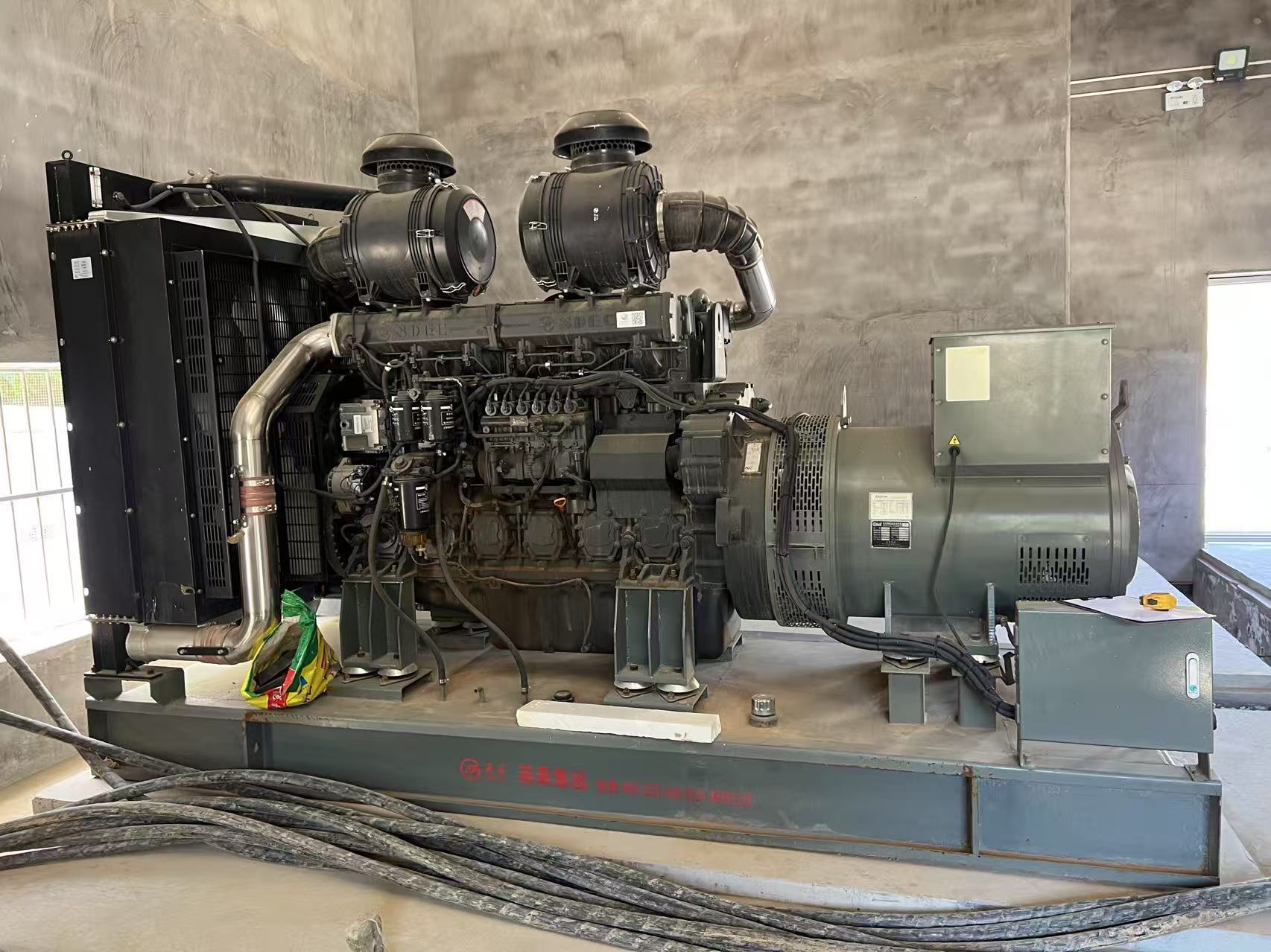 陜西延安某養殖場500kw上柴發電機組現場